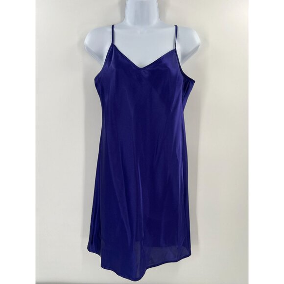 Trina Turk 8 Purple 100% Silk Slip Dress Made in USA V-Neck Lingerie - Picture 9 of 9